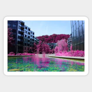 City of the future / Swiss Artwork Photography Sticker